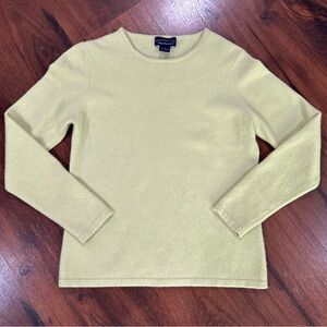 Charter Club women's 2ply cashmere crewneck sweater Sz Medium light green